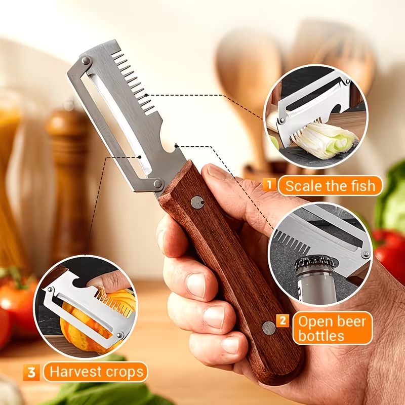 Multi-Functional Vegetable Peeler for Kitchen