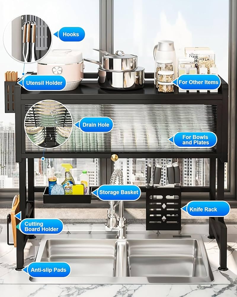 Kitchen Sink Shelf With Cabinet Door