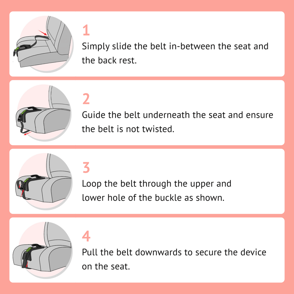 Pregnancy Safety Belt – Adjustable Car Seat Belt Positioning Aid