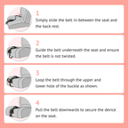 Pregnancy Safety Belt – Adjustable Car Seat Belt Positioning Aid