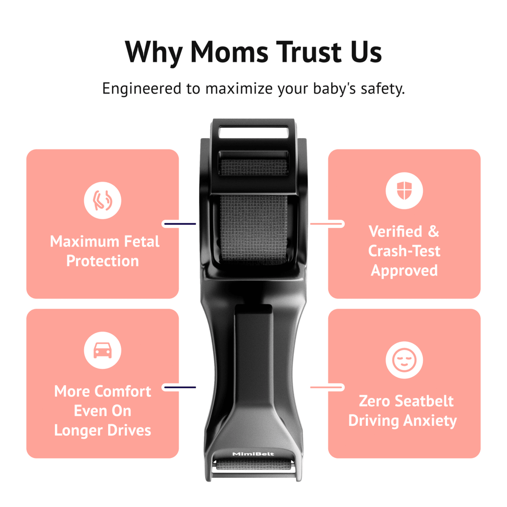 Pregnancy Safety Belt – Adjustable Car Seat Belt Positioning Aid
